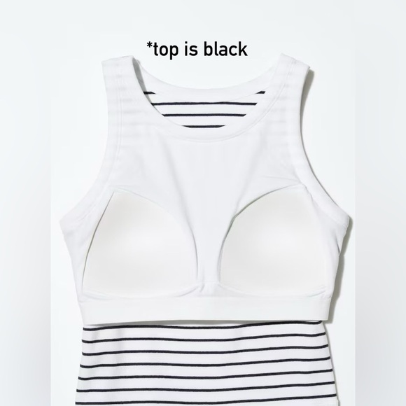 Uniqlo Crop Striped Sleeveless Tank Top - Picture 2 of 5